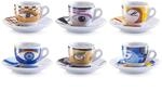 Zeller 26510 Espressotassen Set 12-teilig Magic Eyes, White