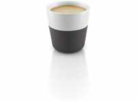 EVA SOLO | 2 Espresso Becher | 80 ml | Gut zu halten durch Silikonbeschichtung 