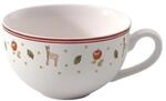 Villeroy & Boch Toy's Delight Milchkaffeetasse, 300 ml, Premium Porzellan, Wei&szlig;/Rot