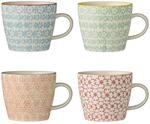 Bloomingville Tassen Carla - Kaffeetasse Teetasse mit Henkel, rot gr&uuml;n blau...