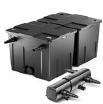 Wiltec Komplettset: CBF-350B Teichfilter bis 60000 L Teichfilteranlage als