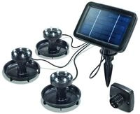 Esotec Solar Unterwasserstrahler Splash, 3er Set, LED Spot, Bodenleuchte,