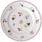 Villeroy & Boch Petite Fleur Brotteller, Premium Porzellan, Rot, 17 centimeters