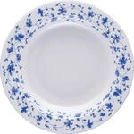 Arzberg 41382-607671-10123 Form 1382 Blaubl&uuml;ten Suppenteller 23cm/FA, Porzellan,