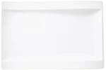 Villeroy & Boch New Wave Flach Teller, Eckig, Porcelain, Wei&szlig;, Gourmetteller 37 x 25