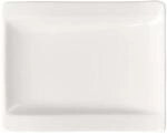 Villeroy und Boch NewWave Brotteller, 18 x 15 cm, Premium Porzellan, Wei&szlig;