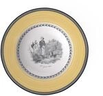 Villeroy und Boch Audun Chasse Suppenteller, 24 cm, Premium Porzellan,