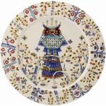 Iittala Taika Teller aus Vitroporzellan in der Farbe Wei&szlig; mit Muster, Ma&szlig;e: 27,2cm