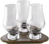 GLENCAIRN The Glass Tasting-Set I 3x Whiskeygl&auml;ser 190 ml & 1x Holztablett I