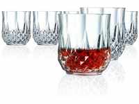 Cristal dArques, Longchamp Whiskybecher 320ml, ohne Füllstrich, 6 Stück