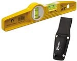 STABILA Magnet-Wasserwaage Type 81 SM Torpedo mit Tasche, 25 cm, Alu-Gussprofil,