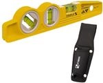 STABILA Magnet-Wasserwaage Type 81 SV REM W45 Torpedo mit Tasche, 25 cm,