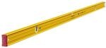 STABILA Wasserwaage Type 96-2, 183 cm, extrasteifes Alu-Profil, 1 Horizontal-Libelle,