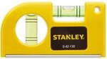 STANLEY Wasserwaage klein & magnetisch geeignet f&uuml;r Tasche - Taschenwasserwaage