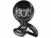 Hama HD Web-Cam mit Mikrofon (Streaming Kamera mit Abdeckung, Webkamera für