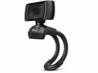 Trust Trino HD Webcam mit Mikrofon, 1280 x 720, 30 FPS, PC Kamera mit Flexibler