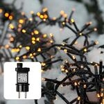 hellum LED Lichterkette au&szlig;en Cluster, 5,74m 288 LED Cluster Lichterkette...