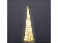 Hellum LED Pyramide Weihnachten, LED Weihnachtspyramide 90cm hoch, Metallrahmen...
