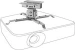 celexon universal Beamer-Decken-Halterung MultiCel1200S Silber | neigbarer &