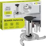 Beamer-Deckenhalterung, flexibel, neig- drehbar, bis 10 kg, silber
