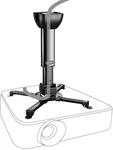 celexon universal Beamer-Decken-Halterung Multicel 3040Pro schwarz | neigbarer,