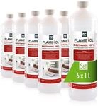 H&ouml;fer Chemie 6 x 1 L Bioethanol 100% - Flambiol f&uuml;r Ethanol Kamin, Ethanol
