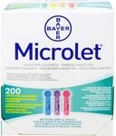 MICROLET Lanzetten farbig 200 St