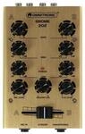 OMNITRONIC GNOME-202 Mini-Mixer gold | 2-Kanal-DJ-Mixer im Miniaturformat | Extrem