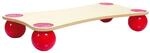 TOGU Balanza Ballstep Balance board Stepper, holzfarben mit rot