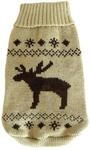 WOLTERS Strickpullover ELCH sehr warm!!, Farbe:beige-braun;L&auml;nge:25 cm