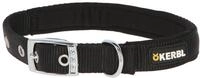 Kerbl Pet Miami Plus Nylonhalsband mit Softeinlage, schwarz, 38-46cm