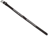 Nobby Halsband Crystal einreihig, schwarz 27 cm (18-23 cm), 12/14 mm, 1 St&uuml;ck
