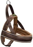 HUNTER Hundegeschirr RACING, Farbe: braun/cognac, weich gepolstert, reflektierend,