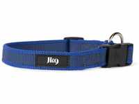 JULIUS-K9 220CG-B Color & Gray Halsband, 20mm*27-42 cm, verstellbar, blau-grau