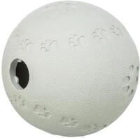 TRIXIE Robustes Hundespielzeug Snackball, aus Gummi &ndash; Lime, &oslash; 9 cm | Bef&uuml;llbar