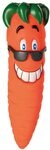TRIXIE Robustes Hundespielzeug Karotte, zum Kauen, mit Sound &ndash; 20 cm | Motiviert zu