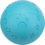 TRIXIE Ball - robustes Hundespielzeug aus Gummi zum Apportieren - &oslash; 9 cm mit Sound,