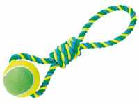 Nobby Rope Toy, Spielseil mit Tennisball XXL, 50 cm, Ball Ø 12 cm, 1 Stück