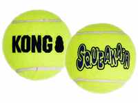 KONG – Squeakair Ball – Premium-Hundespielzeug, Quietschende Tennisbälle,