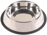 Trixie 24854 Edelstahlnapf, Gummiring, 1,75 l/&oslash; 30 cm