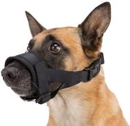 TRIXIE Maulkorb aus Nylonband, Training, XL-XXL, Schwarz, Hund