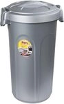 Stefanplast K&uuml;chebfalleimer Jerry 23 Liter, silber/grau