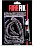 FIREFIX 2043 Kaminkordel &oslash; 8mm, grau I 2m Ofendichtschnur f&uuml;r Kaminofen I