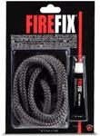 FIREFIX 2044 Keramikkordel &oslash; 10mm, grau I 2m Ofendichtschnur f&uuml;r Kaminofen I