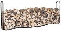 ShelterLogic Stahl Kaminholzregal | Schwarz | 25x244x99 cm