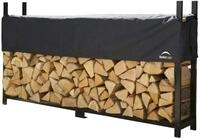 ShelterLogic 2,44 m Brennholzregal mit Premium-Stahlrahmen und verstellbarer