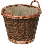 raik 21.02.609.2 Weidenkorb, hell, rund, mit Jute-Einlage, 50 cm