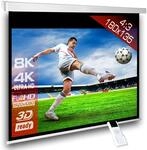 Alphavision SlenderLine Beamer Motorleinwand 180 x 135 cm 4:3 inkl. FB 