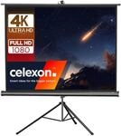 celexon Economy Stativ-Leinwand schwarz 65" | 133x100 cm 4:3 | mobil transportable