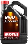 Motul 106144/74 Motor Schmier&ouml;l 8100 X-POWER 10W60 5 L, Brown
